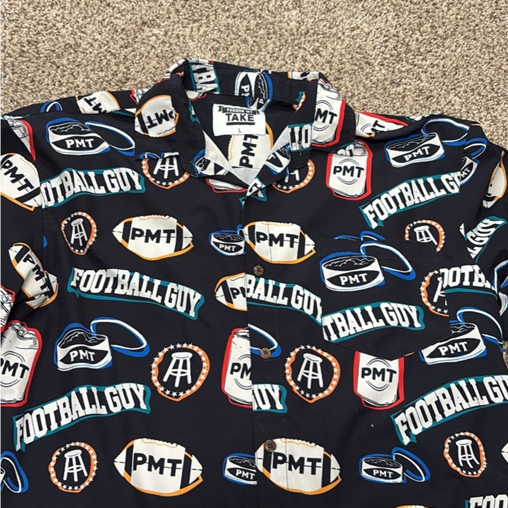 Barstool Sports pardon my take football guy men’s shirt